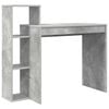 vidaXL Bureau Gris b&eacute;ton Bois d'ing&eacute;nierie 100 x 40 x 90 cm