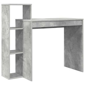vidaXL Bureau Gris b&eacute;ton Bois d'ing&eacute;nierie 100 x 40 x 90 cm