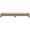 vidaXL Cadre de lit &agrave; ressorts taupe 80x200 cm tissu