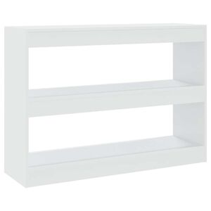 vidaXL Biblioth&egrave;que/S&eacute;parateur de pi&egrave;ce Blanc 100x30x72 cm