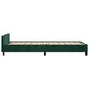 vidaXL Cadre de lit sans matelas vert fonc&eacute; 80x200 cm velours