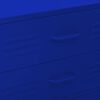 vidaXL Commode Bleu marine 80x35x101,5 cm Acier