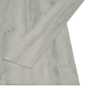 vidaXL Planches de Sol Autocollantes 32 pcs Gris clair 4,46 m&sup2; PVC