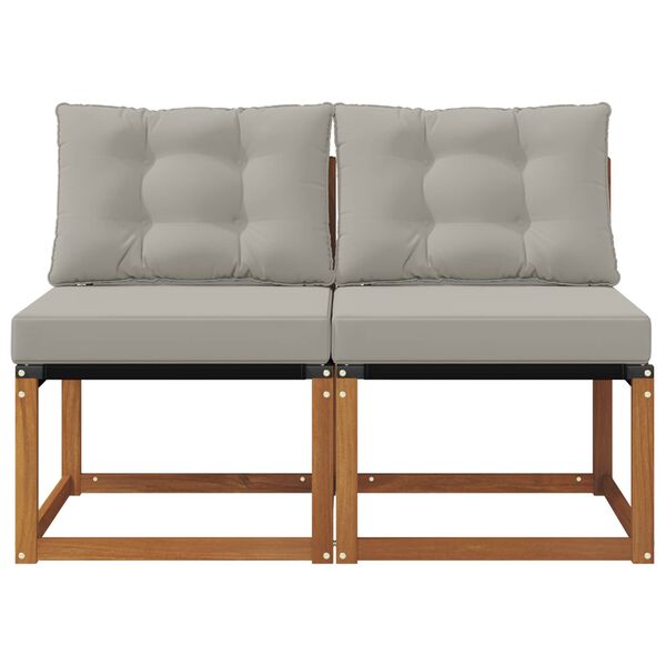 vidaXL 2 Pi&egrave;ce Canap&eacute; du milieu ext&eacute;rieur