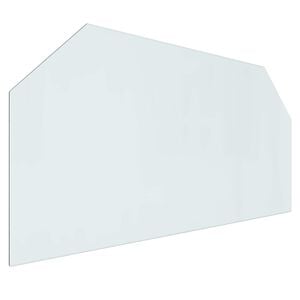 vidaXL Plaque en verre de chemin&eacute;e Transparent 120 x 60 cm Verre