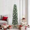 vidaXL Sapin de No&euml;l artificiel Vert 180 cm PVC et acier et plastique