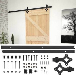 vidaXL Porte coulissante 90 x 210 cm Bois de pin massif
