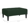 vidaXL Repose-pied Vert fonc&eacute; 78x56x32 cm Velours