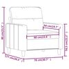 vidaXL Fauteuil Taupe 60 cm Tissu