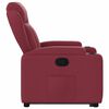 vidaXL Fauteuil inclinable rouge bordeaux tissu