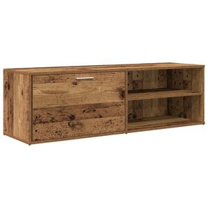 vidaXL Meuble TV vieux bois 120x34x37 cm bois d'ing&eacute;nierie