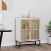 vidaXL Buffet blanc 60x30x75 cm bois d'ingénierie