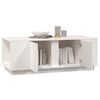 vidaXL Table basse Blanc 110x50x40 cm Bois massif de pin