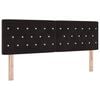 vidaXL T&ecirc;te de lit Noir 160 cm Velours