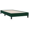 vidaXL Sommier &agrave; lattes de lit et matelas vert fonc&eacute; 100x210cm velours