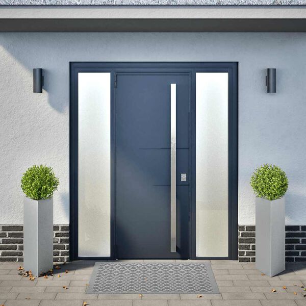 vidaXL Jardini&egrave;res 2 pcs triangulaire 30x26x75 cm acier galvanis&eacute;