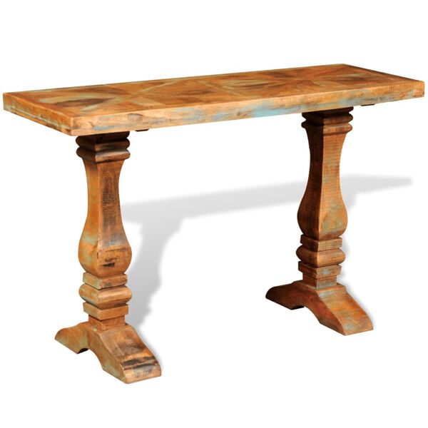 vidaXL Table console Bois de r&eacute;cup&eacute;ration massif