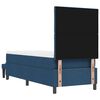 vidaXL Lit &agrave; ressorts avec matelas Bleu 80 x 200 cm tissu