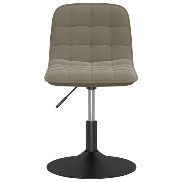 vidaXL Chaises pivotantes &agrave; manger lot de 4 gris clair velours