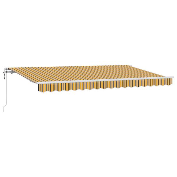 vidaXL Auvent R&eacute;tractable Jaune 400 x 200 cm tissu