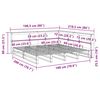 vidaXL Lit biblioth&egrave;que sans matelas cire marron 180x200 cm pin massif