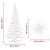 vidaXL Arbres de No&euml;l avec support Marron 180 cm Bois massif en pin