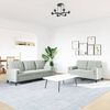 vidaXL Ensemble de canap&eacute;s 2 pcs et coussins et traversins velours