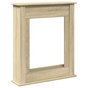 VidaXL Cadre de chemin&eacute;e ch&ecirc;ne sonoma 75x20x87,5 cm bois d'ing&eacute;nierie
