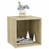 vidaXL Meubles TV 4 pcs ch&ecirc;ne sonoma 37x35x37 cm bois d&rsquo;ing&eacute;nierie