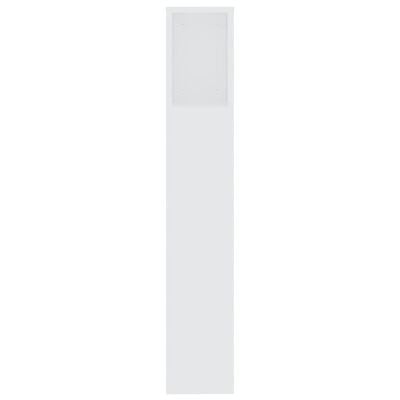vidaXL Armoire de tête de lit Blanc 200x18,5x104,5 cm