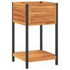 vidaXL Jardini&egrave;re et &eacute;tag&egrave;re 45x45x80 cm bois massif d'acacia et acier
