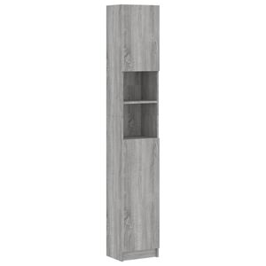 vidaXL Armoire de bain Sonoma gris 32x25,5x190 cm Bois d'ingénierie