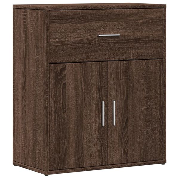 vidaXL Buffet ch&ecirc;ne marron 60x31x70 cm bois d'ing&eacute;nierie