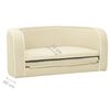 vidaXL Canap&eacute; pliable pour chien Cr&egrave;me 76x71x30 cm Coussin lavable