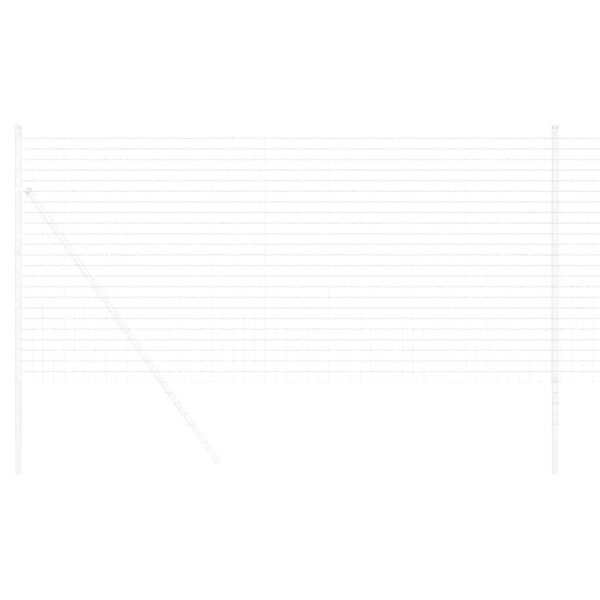 vidaXL Cl&ocirc;ture Euro 1,2 x 10 m Fer rev&ecirc;tu de PVC