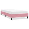 vidaXL Cadre de lit sans matelas rose 100x220 cm velours