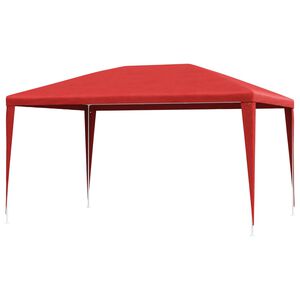 vidaXL Tente de f&ecirc;te Rouge 400 x 300 x 255 cm PE et acier
