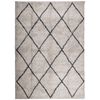 vidaXL Tapis shaggy &agrave; poils longs moderne beige anthracite 240x340 cm