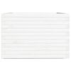 vidaXL Jardini&egrave;re blanc 70x70x49,5 cm bois de pin massif