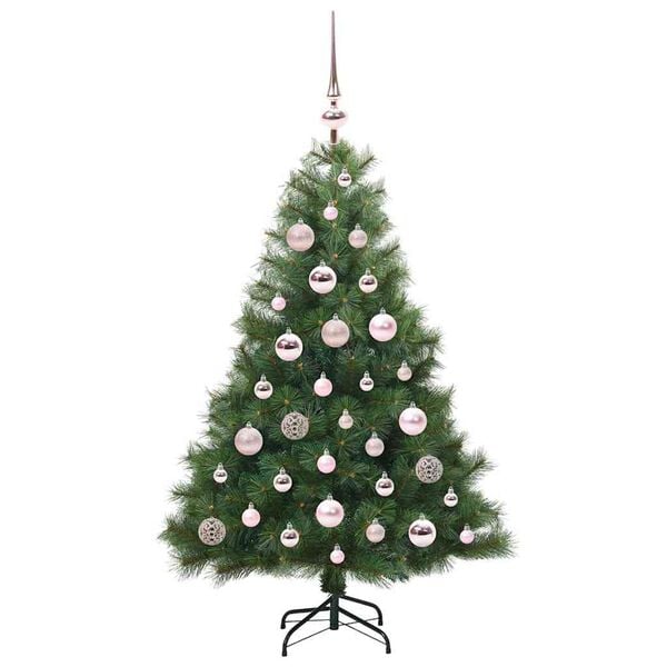 vidaXL Sapin de No&euml;l artificiel avec 150 LED Vert 120 cm PE et PVC