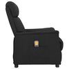 vidaXL Fauteuil de massage Noir Similicuir
