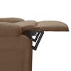 vidaXL Fauteuil de massage Marron Tissu