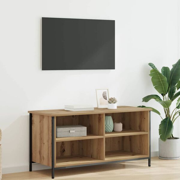 vidaXL Meuble TV Chêne artisanal 100 x 40 x 50 cm Bois d'ingénierie