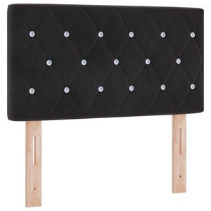vidaXL T&ecirc;te de lit Noir 80 cm Velours