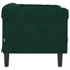 vidaXL Fauteuil vert fonc&eacute; velours