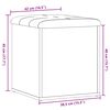 vidaXL Banc de rangement vieux bois 42x42x45 cm bois d'ing&eacute;nierie