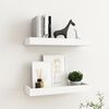 vidaXL &Eacute;tag&egrave;res murales Loggia 2 pcs Blanc 40x15x4 cm MDF