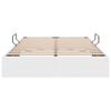 vidaXL Lit de Rangement avec matelas Blanc pur 120 x 190 cm Faux cuir