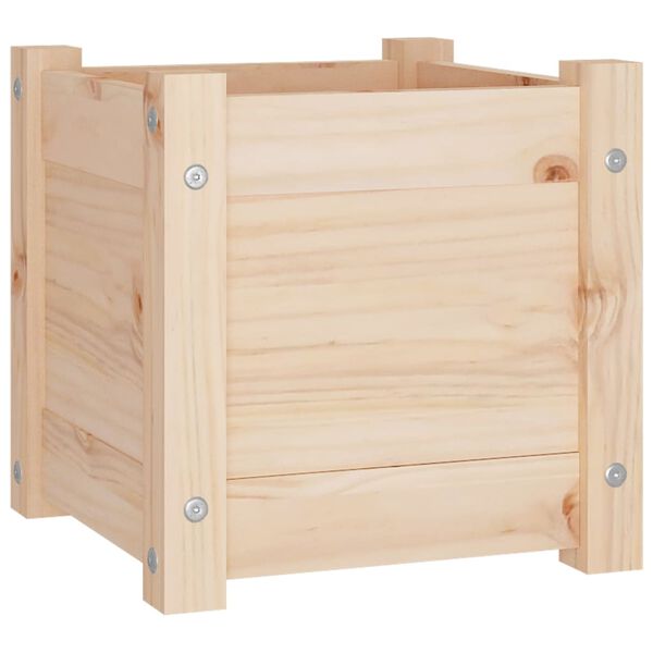 vidaXL Jardinières d'extérieur 2 pcs 31x31x31 cm bois de pin massif