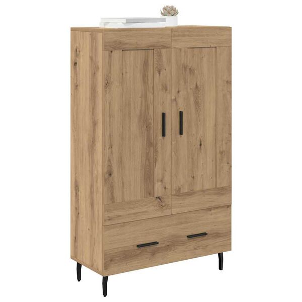 vidaXL Haut Armoire avec tiroir Ch&ecirc;ne artisanal 69,5 x 31 x 115 cm